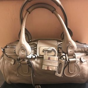 Chloé metallic handbag